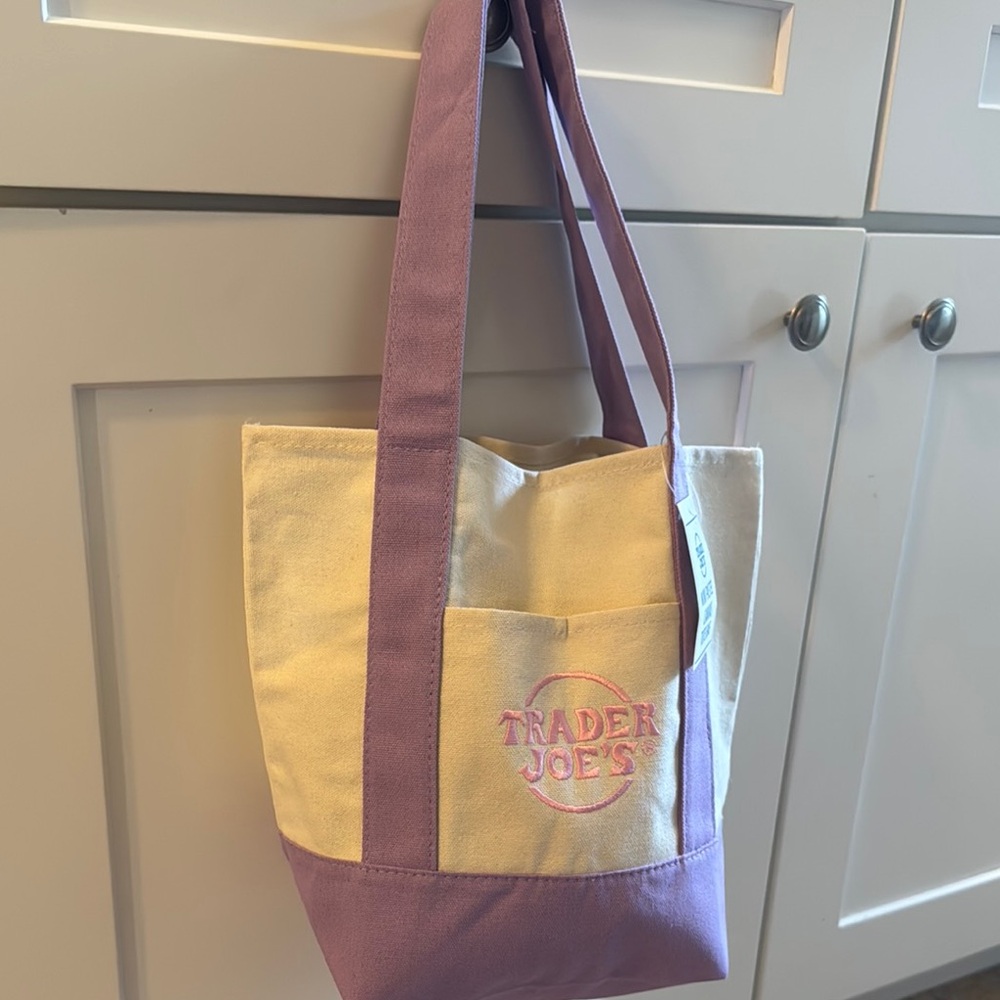 Trader Joe’s Lavendar Canvas Tote Bag